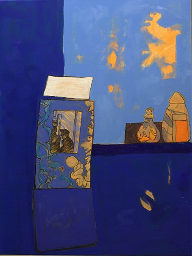 L'heure bleue - 60x80 - huile sur toile